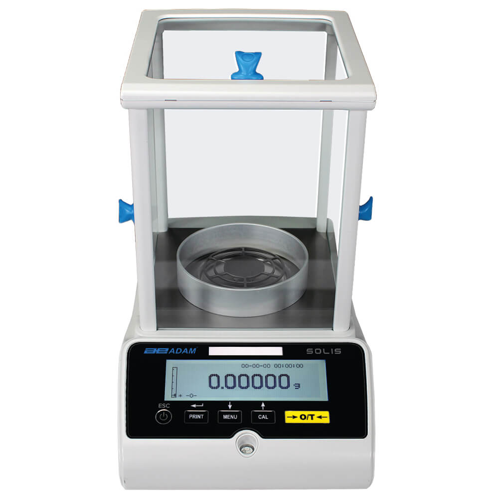Balanza analítica Adam Equipment Solis SAB 225i con cámara de pesaje cerrada, imagen representativa de la familia Solis